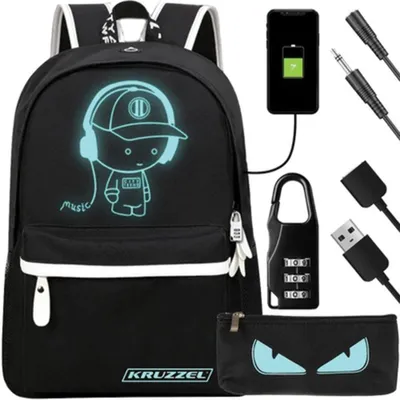 Immagine prodotto di Kruzzel 19374 Zaino luminoso USB