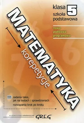Zdjęcie produktu dla Matematyka. Korepetycje. Szkoła podstawowa. Klasa 5