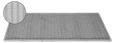 Produktbild von Gitterrost 990x490x20mm Maschenrost 30/10 Eingangsrost Normrost Abstreifer Rost verzinkt