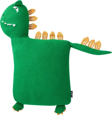 Obrázek produktu pro BELIANI Sada 2 dětských polštářů Zelený bavlněný polštář ve tvaru dinosaura s výplní Měkká dětská hračka