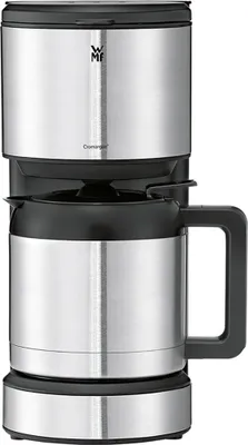 Produktbild von WMF Aroma Thermo Stelio, freistehend, Schwarz, Edelstahl, Tropfen, Gemahlener Kaffee, Kaffee, 1l