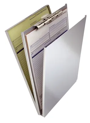 Zdjęcie produktu dla Läufer 30018 Clipboard - Uchwyt na formularze z przegrodą i przekładką, aluminium