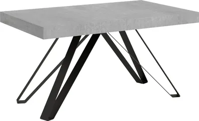 Produktbild von ITYHOME - Ausziehtisch 160/420X90 cm Terium Zement Tischbeine Anthrazit