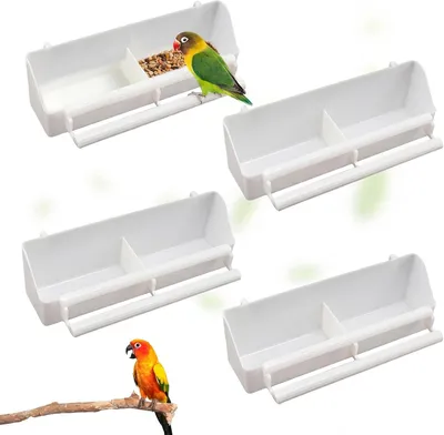 Produktbild von Vogelfutterstation 4 Stück, Kunststoff, für den Außenbereich, hängend