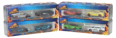 Produktbild von Roadblasters Aufbewahrungsbox mit 2 Die-Cast-Rennwagen