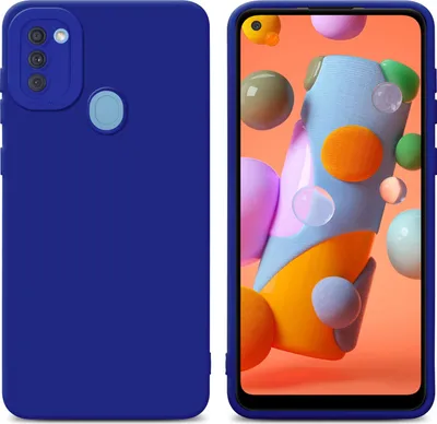Produktbild von Cadorabo Hülle für Samsung Galaxy A11 / M11 Schutz Hülle in Blau TPU Silikon Etui Case Handyhülle