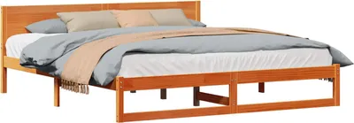 Obrázok produktu pre vidaXL Rám postele vosk hnedý 180 x 200 cm z masívneho borovicového dreva