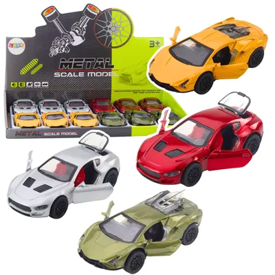 Produktbild von Metall-Sportwagen mit motorisierten Lichtern, Sound-Mix
