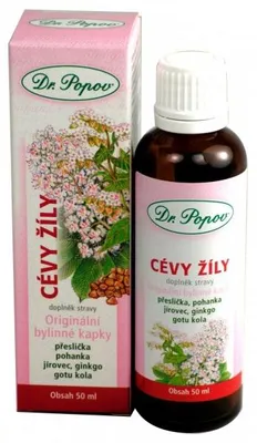 Obrázek produktu pro Bylinné kapky – Cévy a žíly – 50 ml