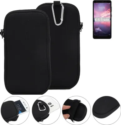 Produktbild von K-S-Trade Neopren-Hülle Handyhülle kompatibel mit ZTE Blade A3 Joy Schutzhülle Neoprenhülle Sleeve Schutz-Hülle Gürtel Tasche Case Holster