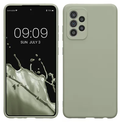 Produktbild von kwmobile Handyhülle für Samsung Galaxy A52 / A52 5G / A52s 5G Hülle - weiches Handy Silikon Case - Schutzhülle Cover - Graugrün