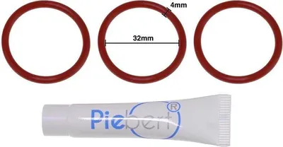 Produktbild von Pflegeset 200701 für Saeco Kaffeevollautomaten [3x O-Ring 32x4, 4g Silikonfett]