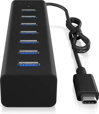 Image de Hub USB pour ordinateur portable et PC – Plusieurs ports USB – Recharge et transfert de données – Télétravail et bureau