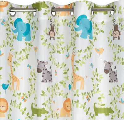 Imagen del producto de Cortina de imitación de jungla Eurofirany, 140x250 cm, color blanco