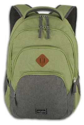 Produktbild von travelite Freizeitrucksack Rucksack mit Laptopfach Basic Melange Backpack 22L Green / Grey grün grau