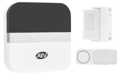 Obrázek produktu pro REV 0082640103, Bílá, Bezdrátový, 433 MHz, 150 m, 90 dB, IP55