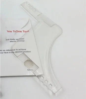 Produktbild von INF Bartschablone für die perfekte Bartformung – 17 cm Transparent