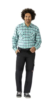 Produktbild von Hemden Countryhemd 1/1 Arm grün kariert Größe 39/40