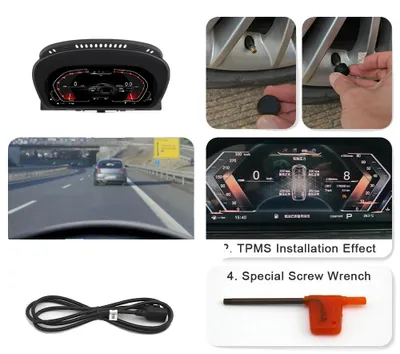 Produktbild von Digitales Instrumentencluster, HD-Display, kompatibel mit Luxus-SUV-Modellen, X6 E71 TPMS