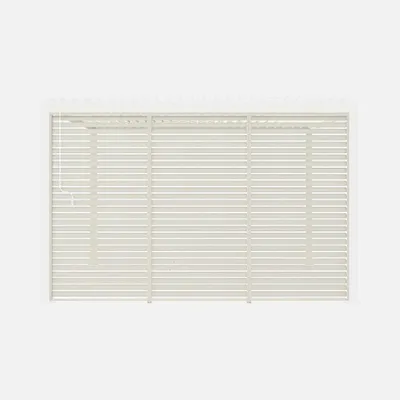 Produktbild von sweeek - 3er-Set Lamellenwände 130 cm für bioklimatische Pergola Aluminium 3x4m Triomphe - Beige