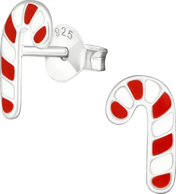 Produktbild von Ohrstecker 925 Sterling Silber mit Zuckerstange