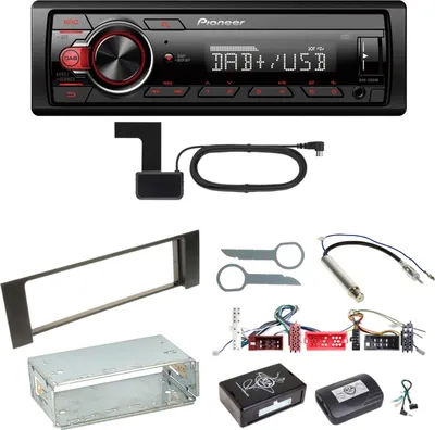 Produktbild von Pioneer MVH-130DAB Digitalradio USB Einbauset für Audi A4 B6 B7
