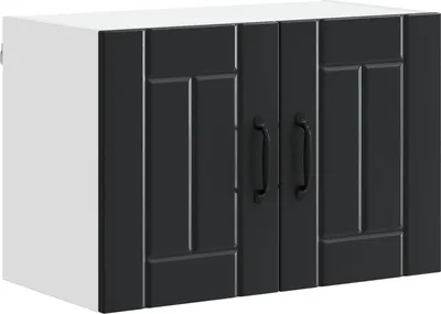 Obrázok produktu pre vidaXL Nástenná skriňa LUCCA Čierna 60 x 31 x 40 cm Drevotrieska