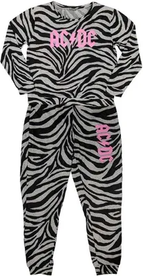 Produktbild von AC/DC - Schlafanzug mit langer Hose Logo für Damen RO9813 (XS) (Schwarz/Weiß)