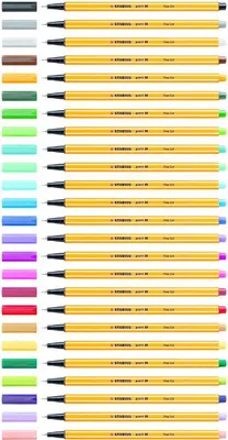 Zdjęcie produktu dla STABILO 688/12-1 12 STABILO Point 88 Mini Fineliner farbsortiert 0,4 mm