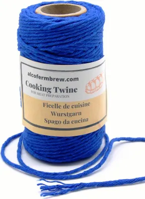 Produktbild von Wurstgarn Blau - 60m, Metzgergarn, Baumwollgarn, Makramee Schnur, Küchengarn, Garn