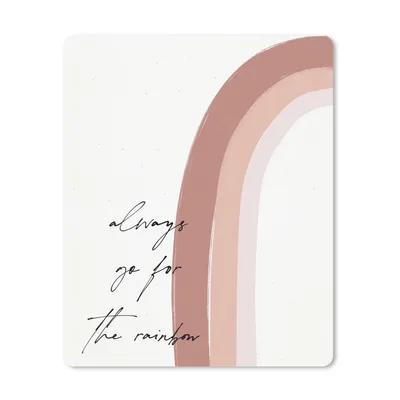 Produktbild von MuchoWow® Mauspad Mousepad Regenbogen - Immer auf den Regenbogen zugehen - Zitate - Text 30x40 cm - Mousepads - Maus Mat - Pad - Mausunterlage - Mausmatten
