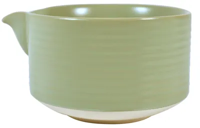 Produktbild von Cebador - Matcha Schale Matchawan Aki 500ml - Keramik Mit Ausguss Grün - Zum Aufschlagen Mit Chasen - Traditionelle Tee Schale