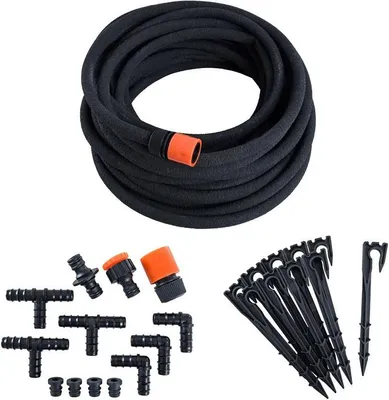 Produktbild von Perlschlauch Tropfschlauch Gartenschlauch 15 m Schlauch Set Bewässerungsschlauch