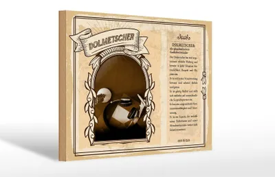Produktbild von Holzschild Berufe 30x20cm Dolmetscher Gedächtniswunder