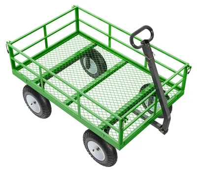 Produktbild von Bollerwagen 110x75x67 cm, Transportwagen, Gartenwagen, Gerätewagen, 2-in-1-Handwagen, mit All-Terrain-Reifen