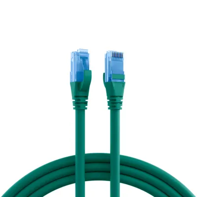 Obrázok produktu pre Patch kábel RJ45 Cat.6A U/UTP LSZH -- Premium 500MHz zelený 1,5m