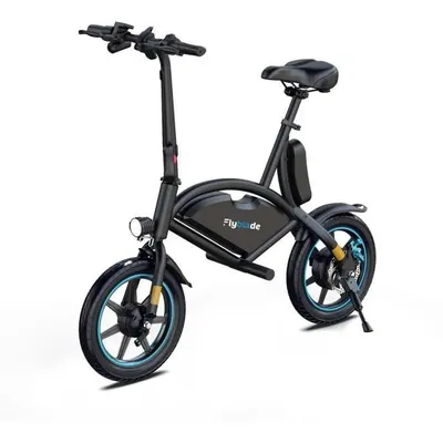 Produktbild von Elektrisches Laufrad – FLYBLADE – 350 W – Max. 25 km/h – 14 Zoll – Bluetooth – Faltbar – Handyhalterung – Schwarz