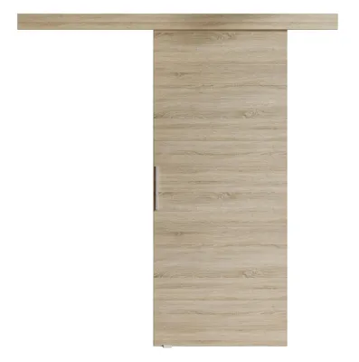 Produktbild von Schiebetür RICO, Sonoma Eiche, Soft-Close-System, 76 cm, Griff: Silber