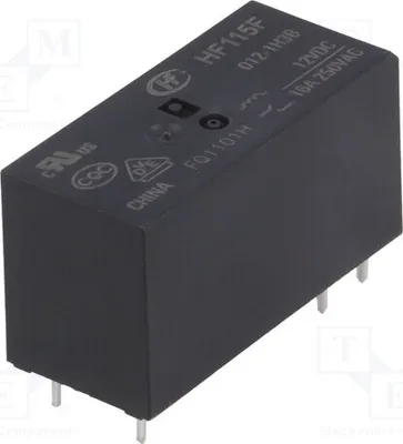 Produktbild von 1x Relais: elektromagnetisch  USpule : 12VDC  16A/250VAC HF115F/012-1H3B Elektroma