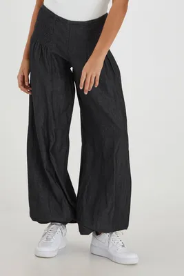 Produktbild von Pulz Jeans PZJILL Damen Haremshose Pumphose Pluderhose aus leichtem Denim 100% Baumwolle Relaxed Fit
