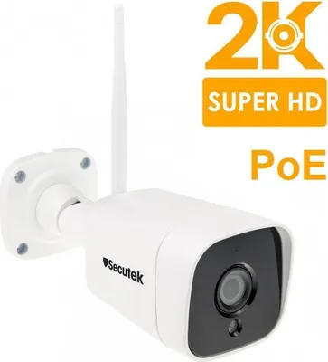 Obrázok produktu pre Super HD 5MP IP kamera so záznamom Secutek SBS-B19WPOE s PoE