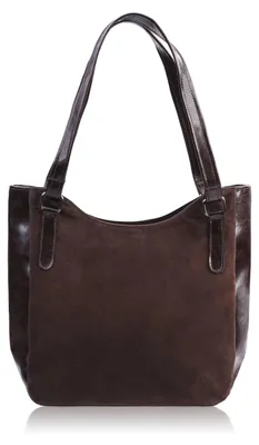 Produktbild von Damen Umhängetasche Leder klassisch braun Wildleder Postbag Paolo Peruzzi Z-09-BRZM
