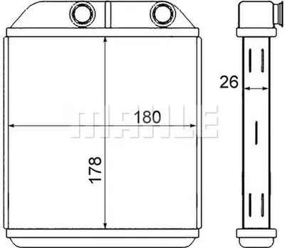 Produktbild von MAHLE AH 237 000S Wärmetauscher Innenraumheizung Kühler für VOLVO V40 Kombi (645) S40 I (644)