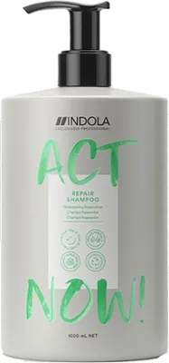 Produktbild von Indola Act Now Repair, 1000 ml, Shampoo, Professionell, Unisex, Sprödes Haar, beschädigtes Haar, Stumpfes Haar, Alle Farben