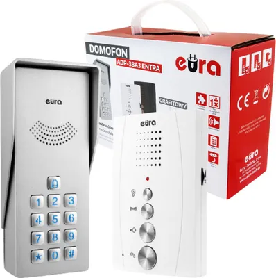 Zdjęcie produktu dla Domofon EURA ADP-38A3 ENTRA bialy