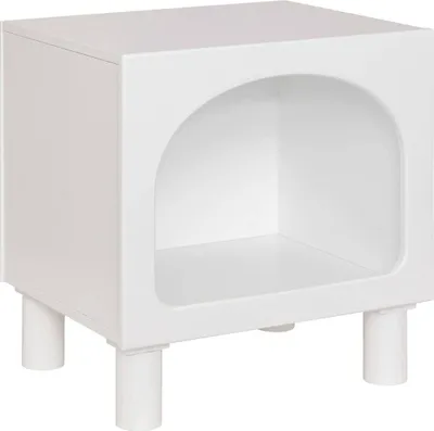 Produktbild von Nachttisch 1 fach "tara" weiß 42x40x32cm - Atmosphera créateur d'intérieur