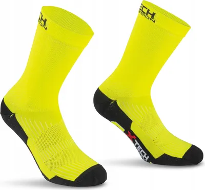 Produktbild von Fahrradsocken Professional Carbon 35-38 (neongelb)