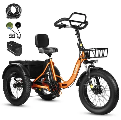 Immagine prodotto di Bicicletta elettrica ESKUTE T302 Pro 250W 48V20.8Ah Pieghevole Freni a disco Accessori Arancione