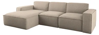 Image de Canapé d'angle pour salon, Siena Artico, gauche, beige
