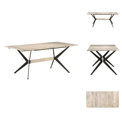 Produktbild von vidaXL Esstisch 180x90x76 cm Massivholz Mango - Esstische